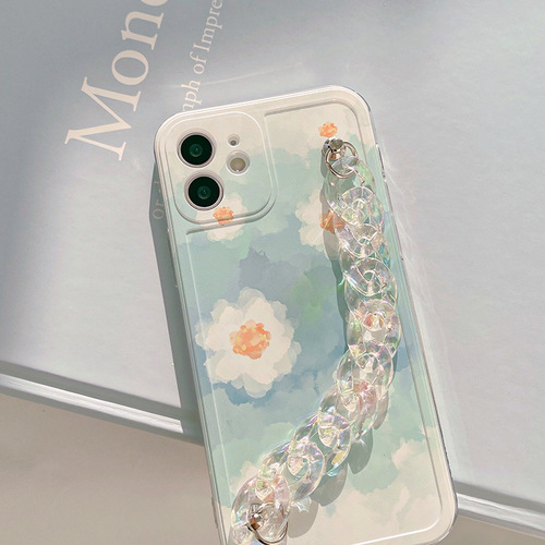 아이폰 15 14 13 12 프로 맥스 미니 수채화 플라워 꽃무늬 젤리 범퍼 케이스 나디아마트